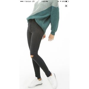 Forever 21 sculpted Black high rise skinny jeans